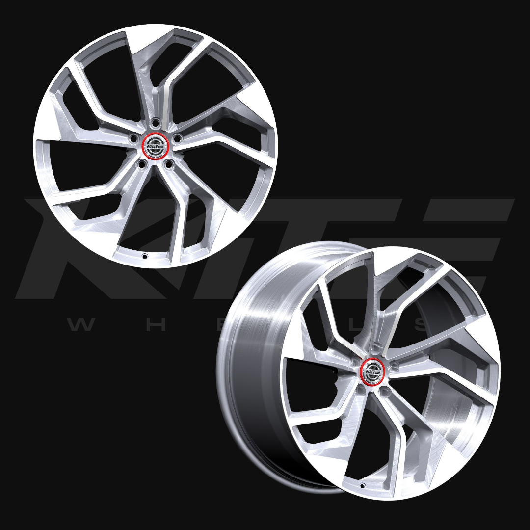 Kite F-23 Matt Brushed Silver/Polished R/L